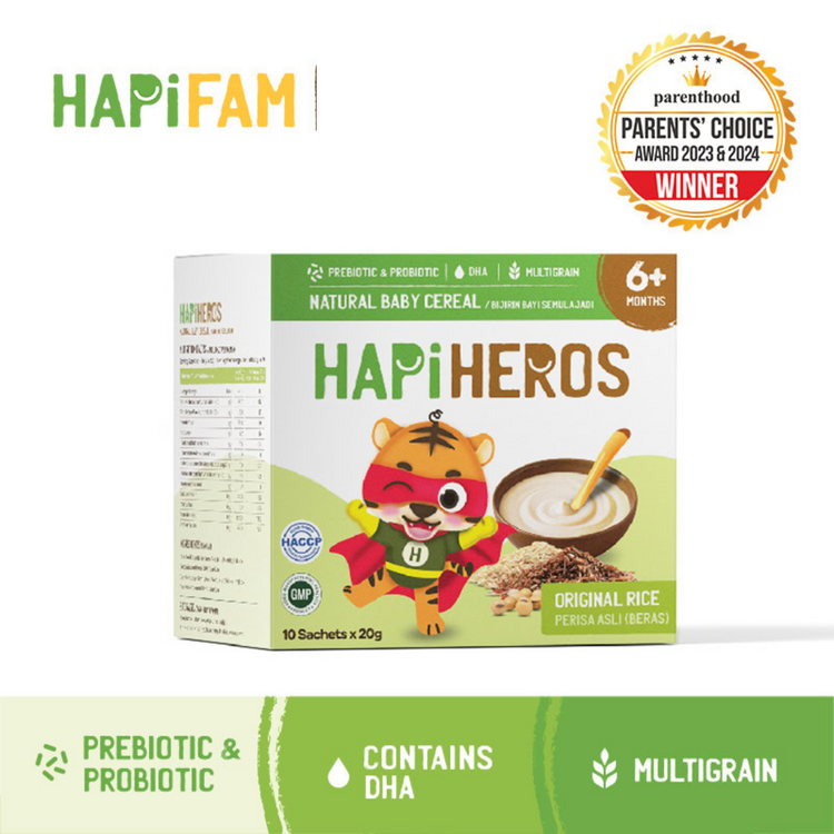 Hapi Heros Natural Baby Cereal 200g (6m+)