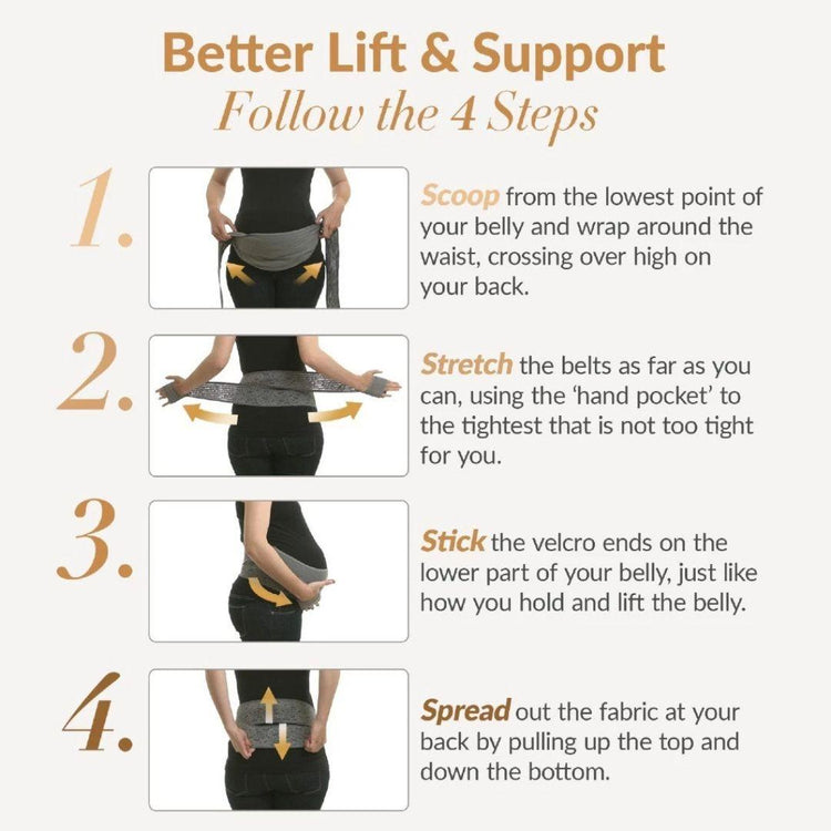 Mamaway Ergonomic Maternity Support Belt  | Back & Bump Relief | Belt Ibu Mengandung