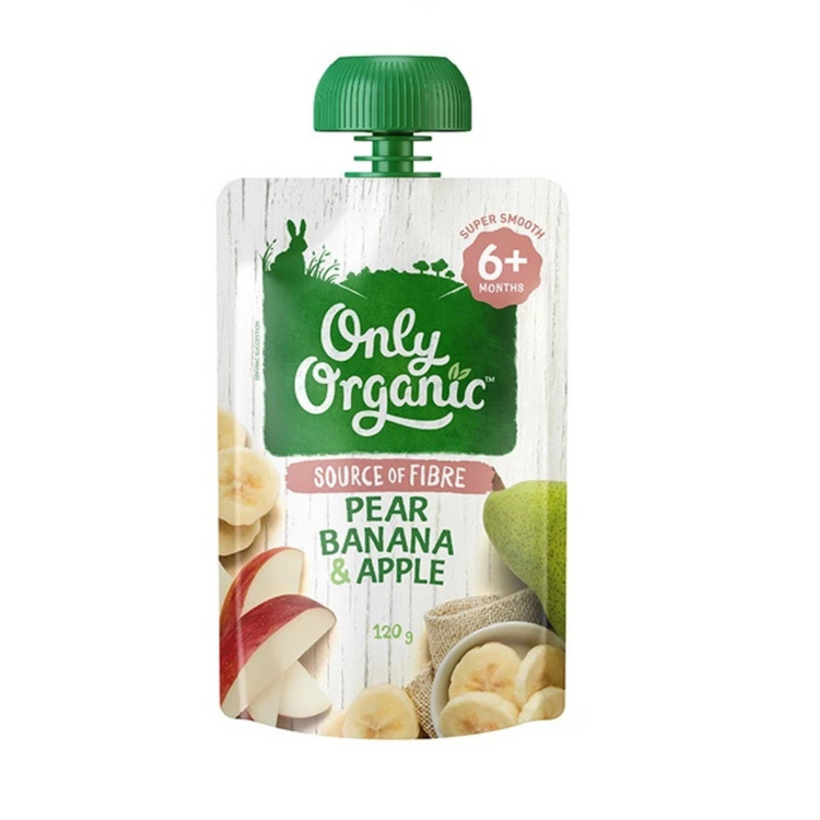 Only Organic Fruit & Vege Pouches (120g) (6m+)(8m+)(10m+)