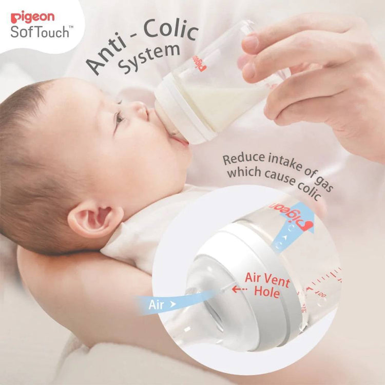 Pigeon SofTouch™ Wide Neck PPSU Nursing Bottle 240ml - Howapipi