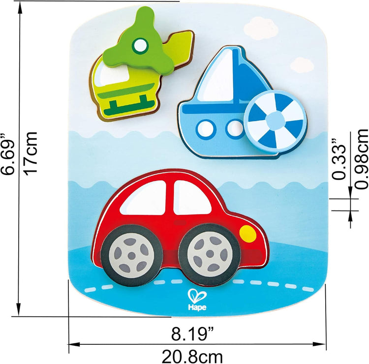 Hape 1607 Dynamic Vehicle Puzzle (18m+)