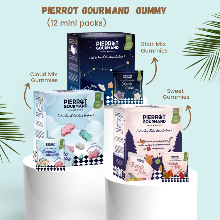 Pierrot Gourmand Vegan Gummies Sweet 264g/Star Mix 264g/Cloud Mix 252g