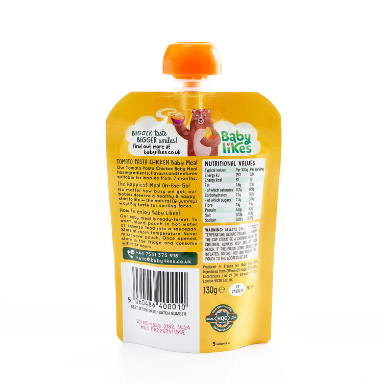 Beru Likes Organic Baby Puree 130g (7m+)