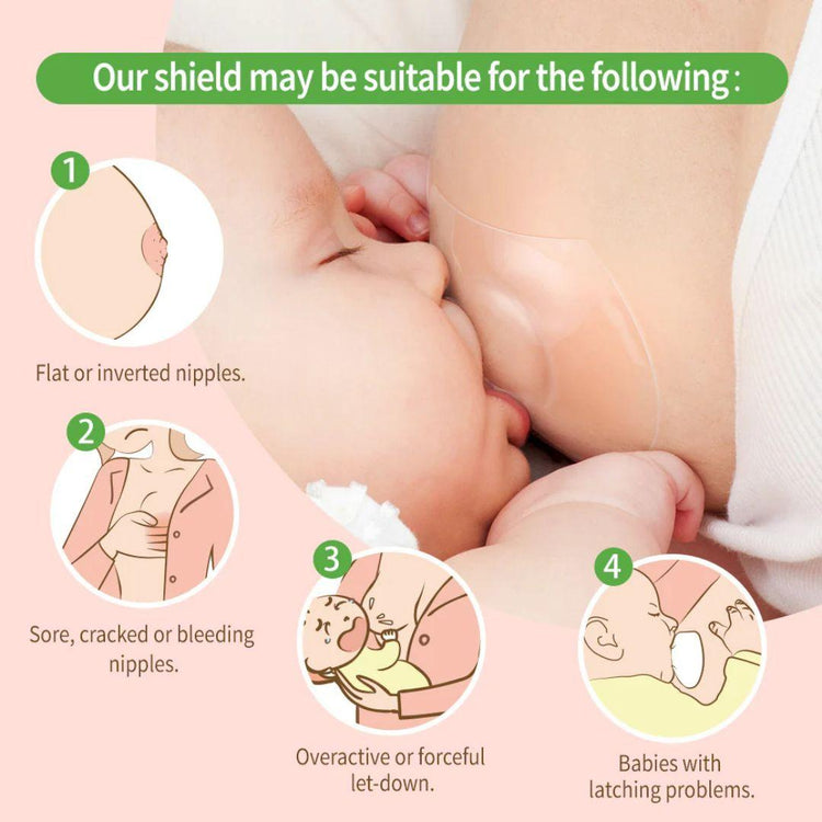 Haakaa Ultra-Thin Silicone Nipple Shields 2pcs - Large (24mm)