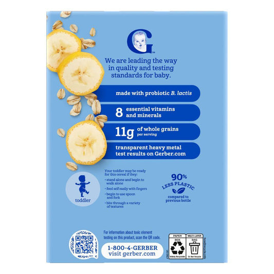 Gerber Probiotic Oatmeal Banana Cereal 227g (12+ months)