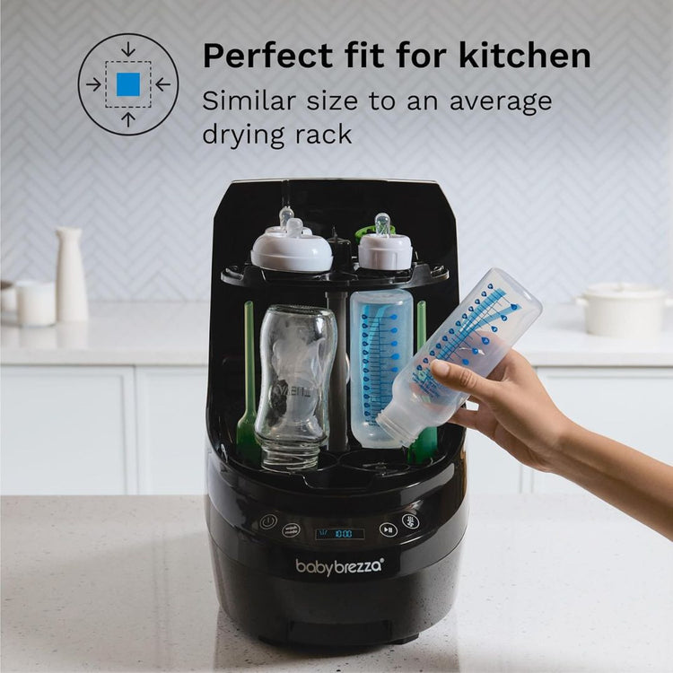 Baby Brezza Bottle Washer Pro - Black | All In One Washer, Sterilizer, Dryer