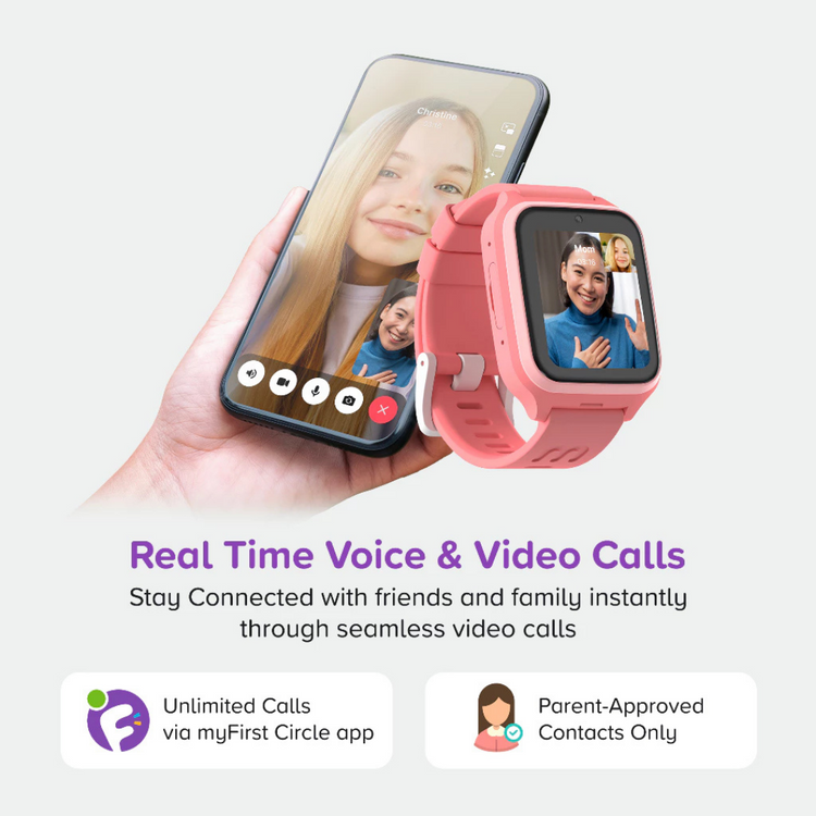 [NEW] myFirst Fone M1 4G Kids Smartwatch Phone | GPS Tracking, Voice & Video Call, Messaging, 2-Day Battery