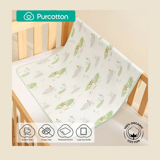 Purcotton Baby Cotton Waterproof Pad 90cm x 90cm Windmill