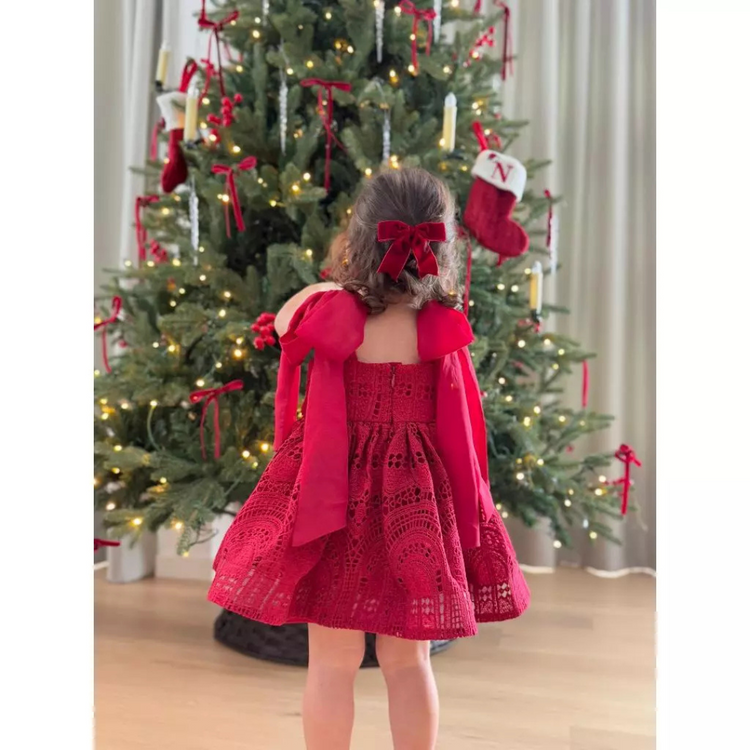 Hatch Australia Scarlet Lace Dress - Red