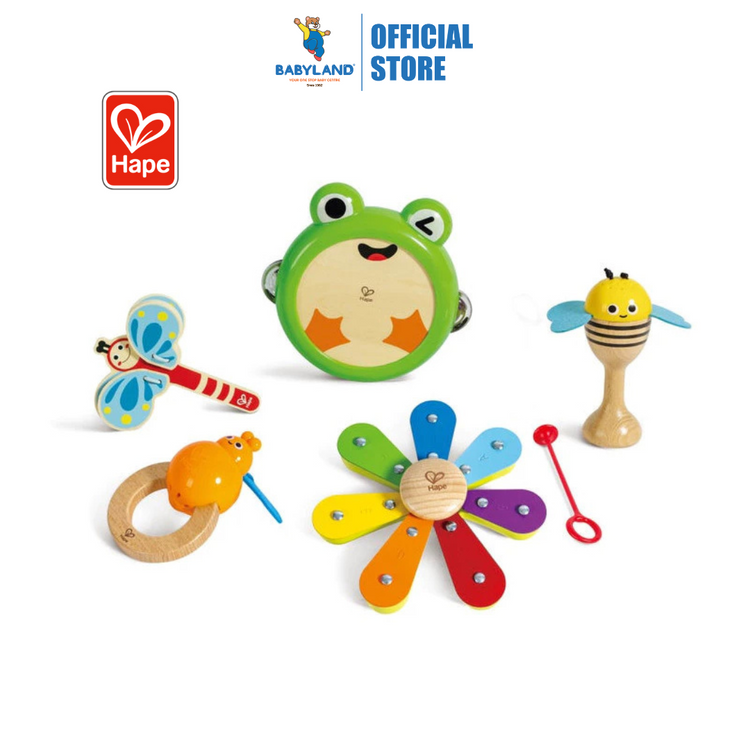 Hape 0639 Nature Band Rhythm Kit Suitable for Age 2-6 Years