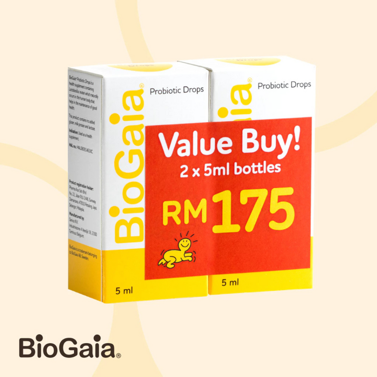 (Promo Pack) BioGaia Probiotic Drops Twin Pack (2 x 5ml)