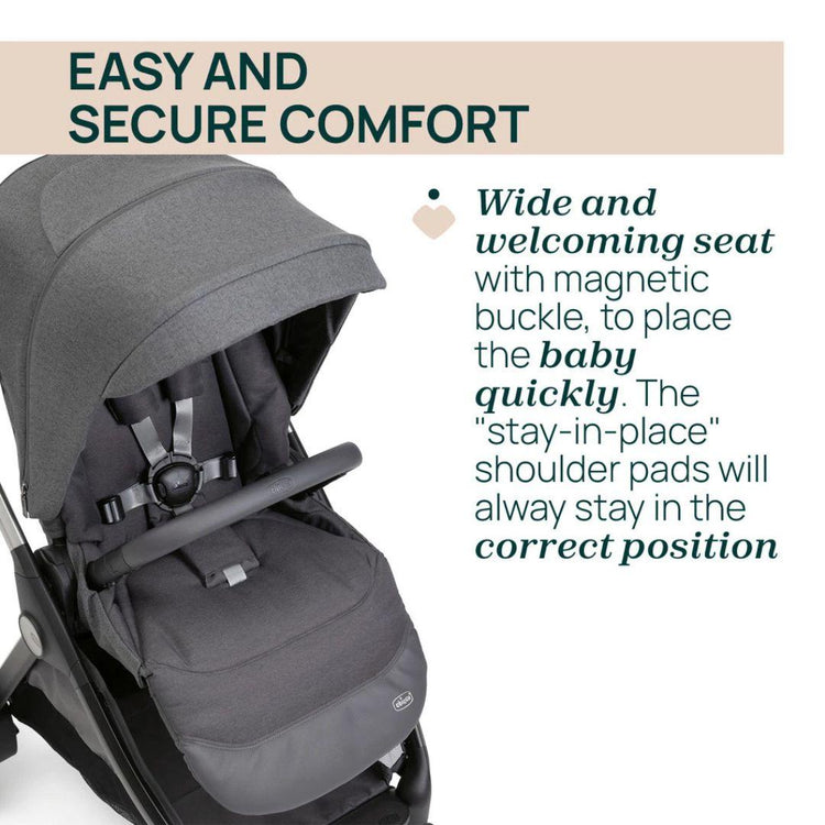 Chicco Bellagio Primo Two Ways Facing Auto Fold Stroller - Echanting Silver (0-22kg)