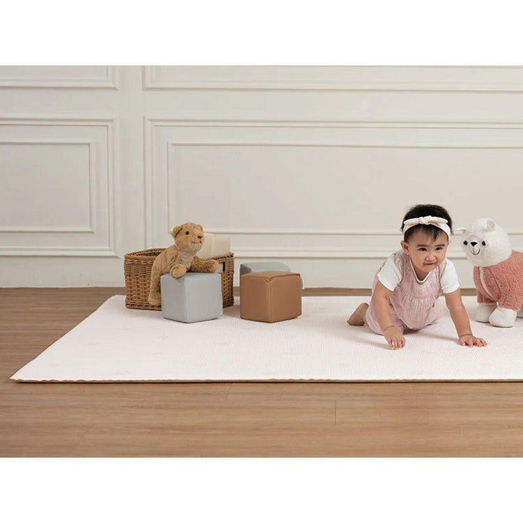 GingerBubs Bloom Play Mat Large - Cream Pink (200 x 140 x 2.0 cm)