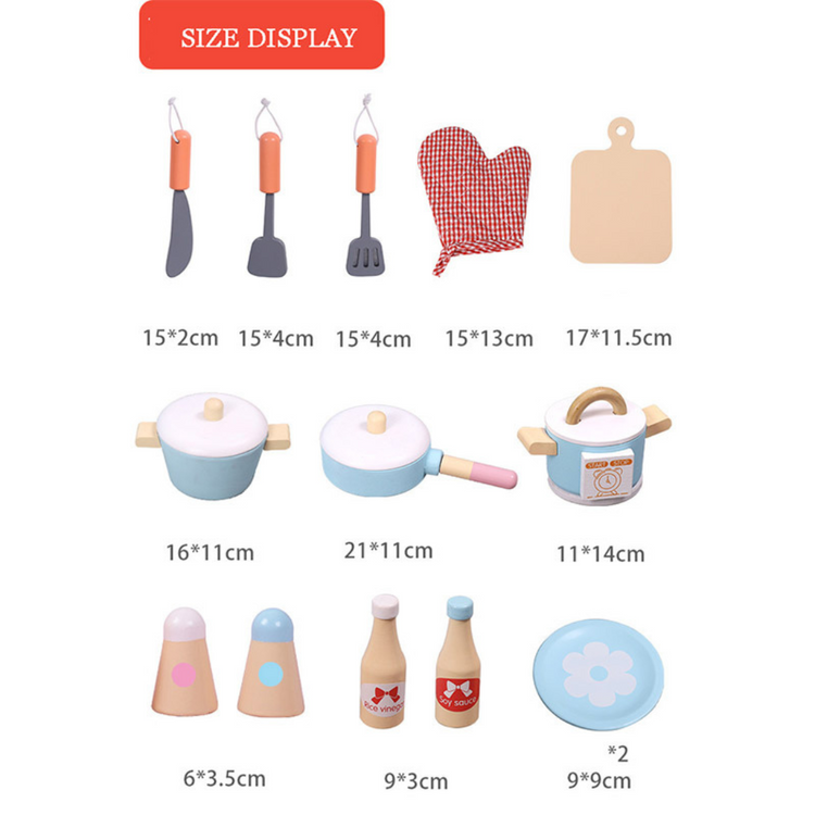 Gaabi Kitchen Toys Cooking Set 3yrs+