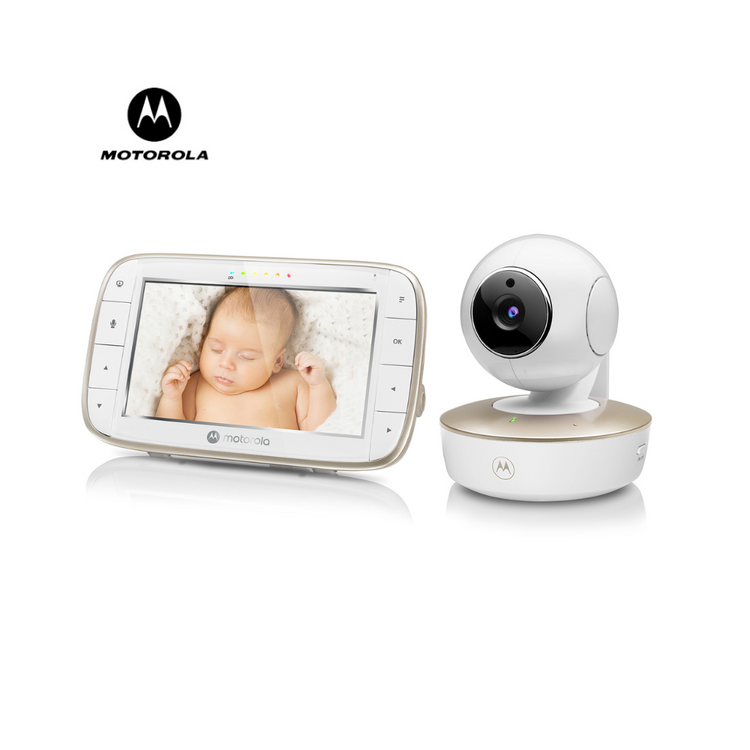 Motorola VM855 CONNECT 5.0” Portable Wi-Fi® Video Baby Monitor with Flexible Crib Mount