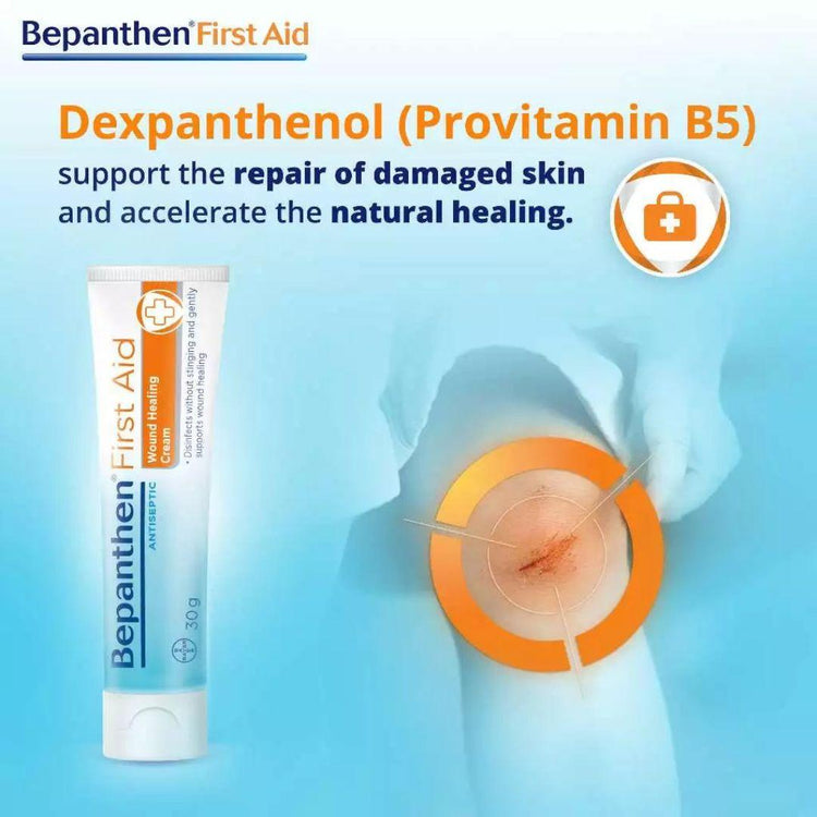Bepanthen First Aid Cream (30g) - Antiseptic Wound Healing Cream