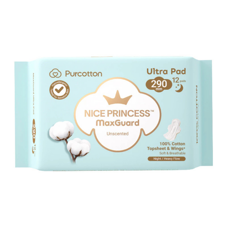 Purcotton Nice Princess MaxGuard Ultra Pad (290mm x 12 Pads)
