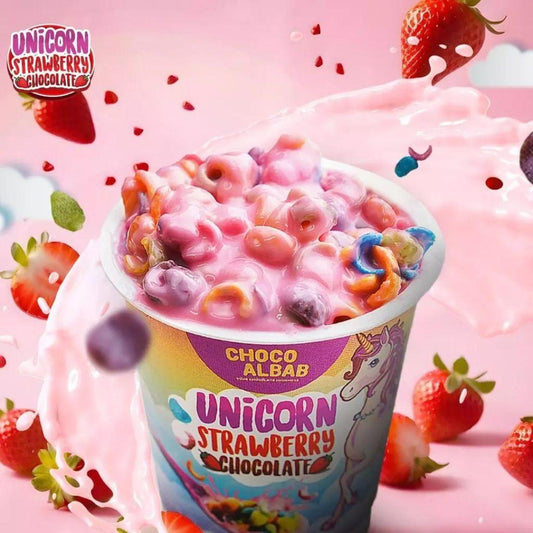 Choco Albab Unicorn Strawberry Chocolate Tub