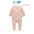 Purebaby Organic Butterfly Print Quilted Growsuit