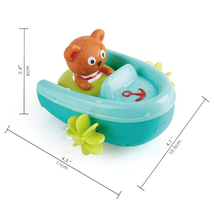Hape 0217 Tubing Pull-Back Boat Suitable for Age 18+ Months