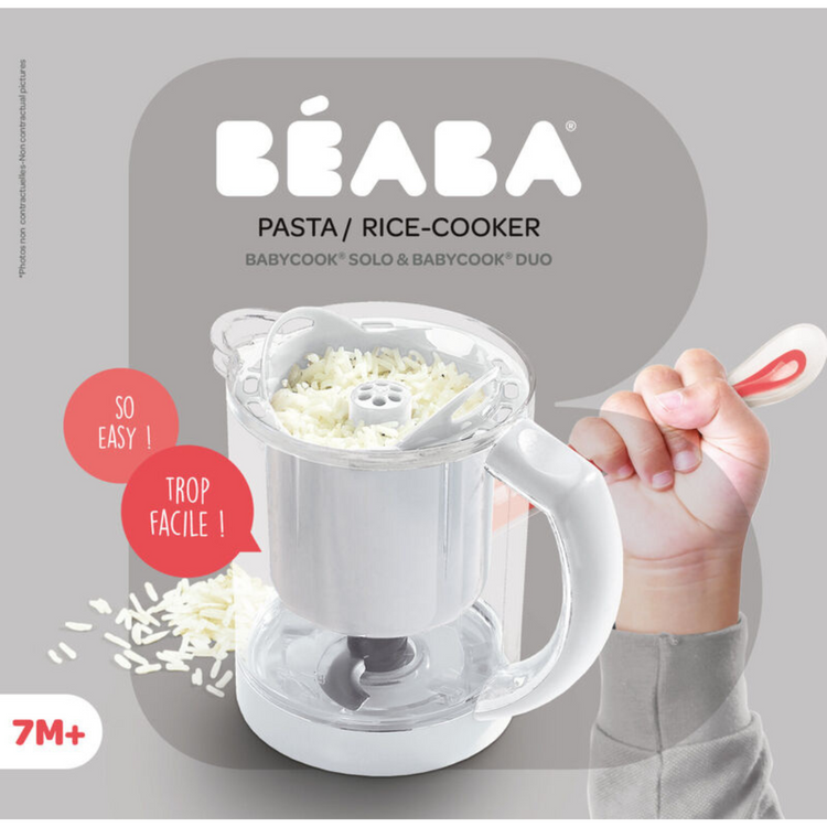 Beaba Babycook Solo & Duo Pasta & Rice Cooker - White