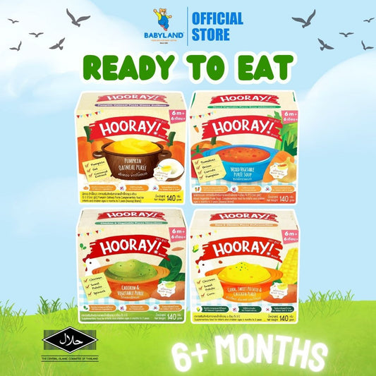 Hooray Baby Food Puree 140g ( 6+ months )