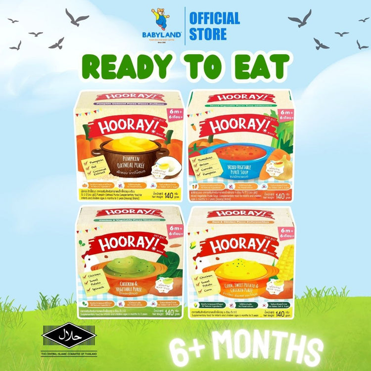Hooray Baby Food Puree 140g ( 6+ months )