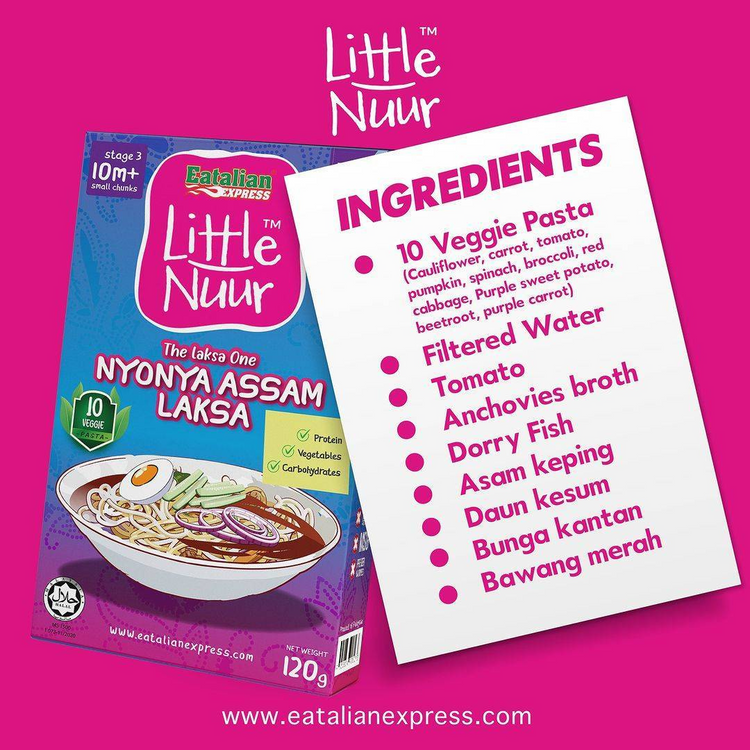 Eatalian Express Little Nuur Baby Food Stage 3 (10m+) | Makanan Bayi untuk 10 bulan ke atas