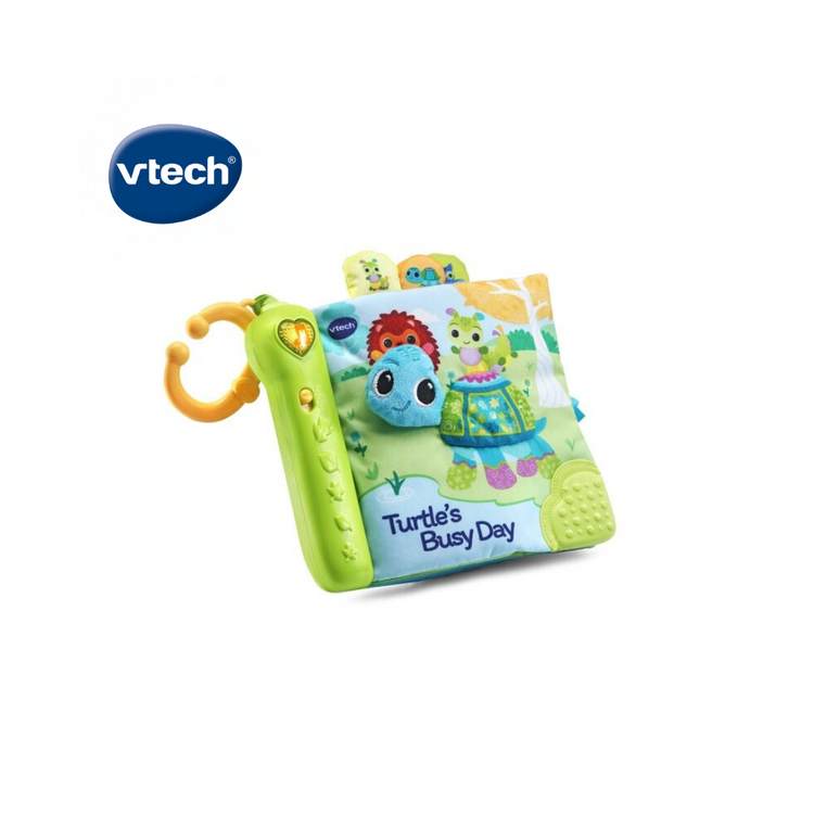 Vtech Turtles Busy Day Soft Book 3m+