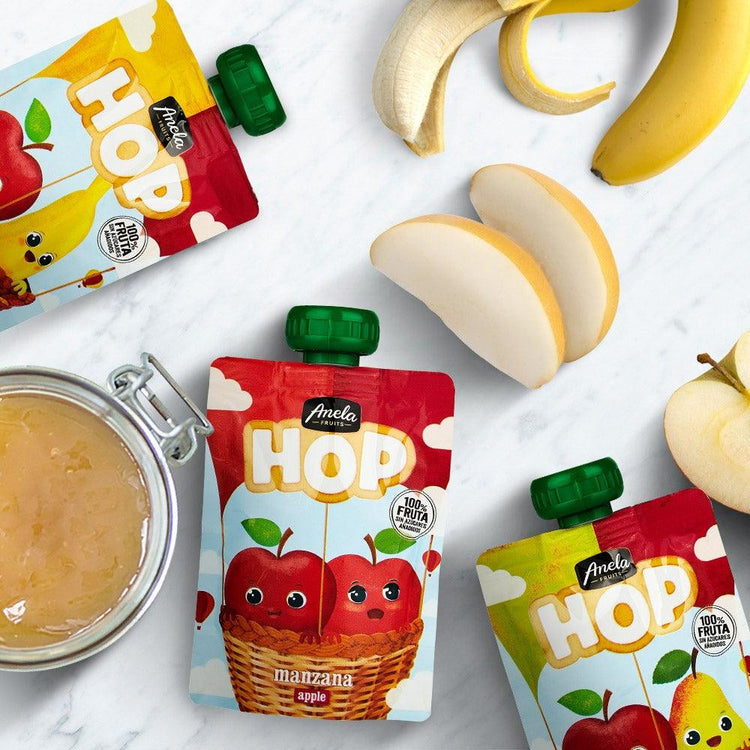 Anela Hop Fruit Puree 100g (6m+) [Halal] /Made in Spain