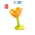 Hape 0137 Silicone Rattle & Teether Flower Orange (0m+)