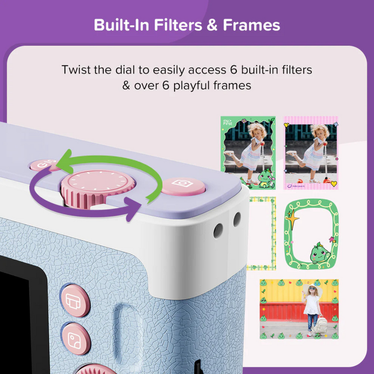myFirst Camera Insta Lux | New 5MP Colored Instant Print Camera with Built-in WiFi