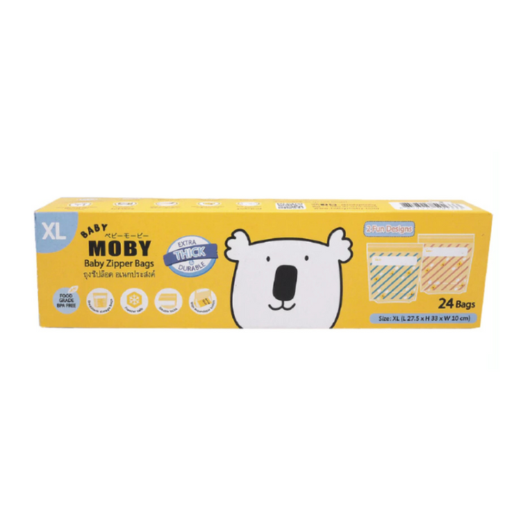 Baby Moby Zipper Bags (24Bags)