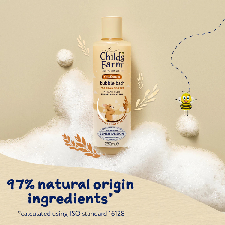 Childs Farm OatDerma Bubble Bath - Fragrance-Free (250ml)