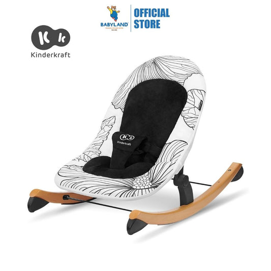 Kinderkraft Finio 2-In-1 Bouncing Chair With Rocker - Black from Birth Up to 9kg