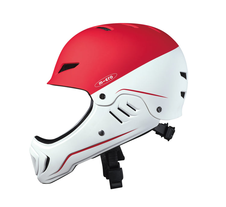 Micro Helmet Racing - White/Red (3-8yrs)