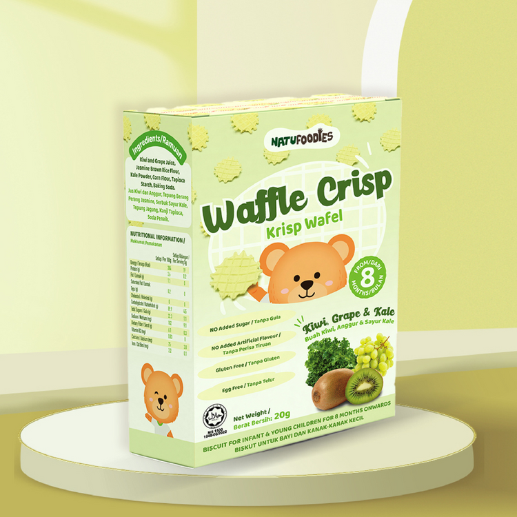 Natufoodies Waffle Crisp 20g (8 months +)