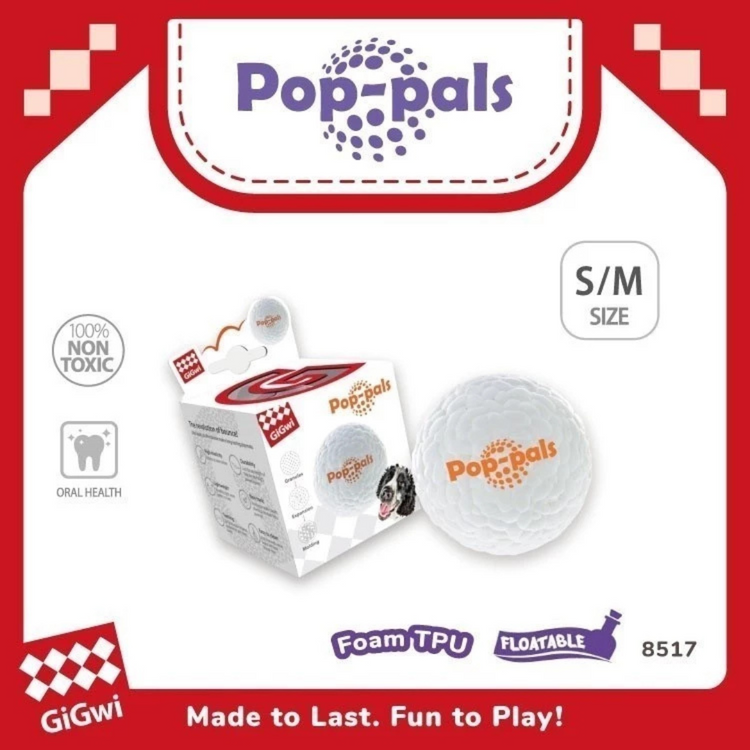 GiGwi Pop-pals E-TPU Ball Dog Toy