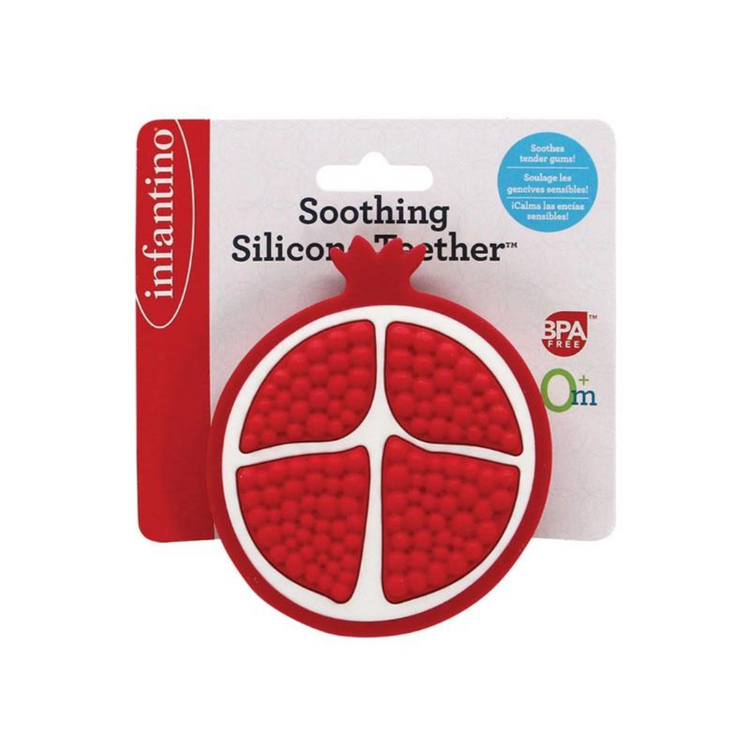 Infantino Soothing Silicone Teether - Red (0m+)