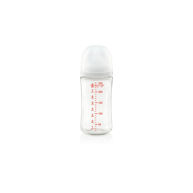 Pigeon SofTouch™ Wide Neck Glass Nursing Bottle (160ml/240ml)