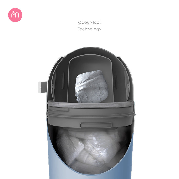 Momama Odour Free Nappy-Bin (Pigeon Blue)