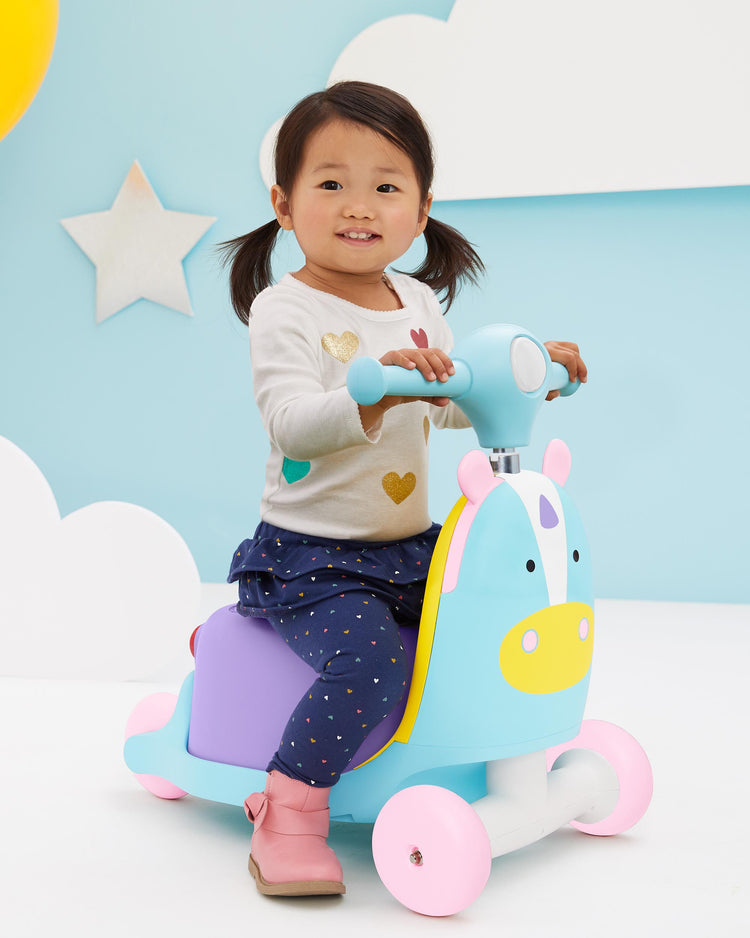 Skip Hop Zoo 3-in-1 Ride-On Toy - Unicorn (12m+)