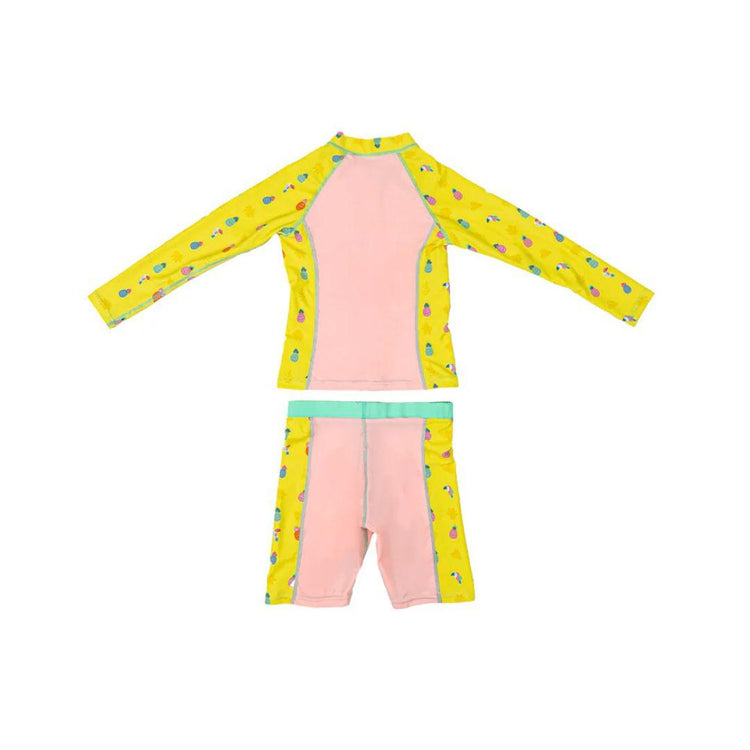Cheekaaboo AquaLite Swimsuit Nylon 2-Piece UPF50+ Peach Pineapple