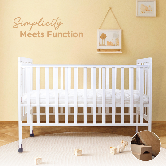 Babylove Solid Wood Cot ( 120x60cm )