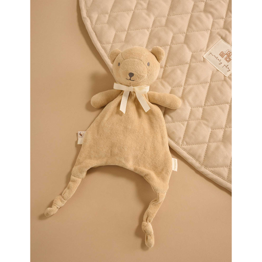 Purebaby Organic Bear Snookie Friend Wheat Print