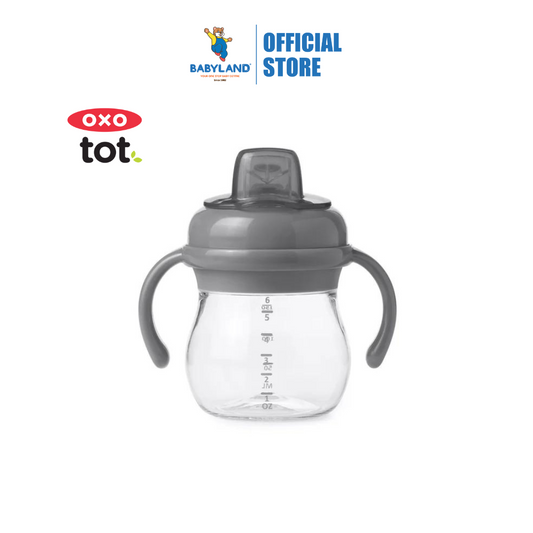 Oxo Tot Grow Soft Spout Cup W/Handles 6oz - Gray (4m+)