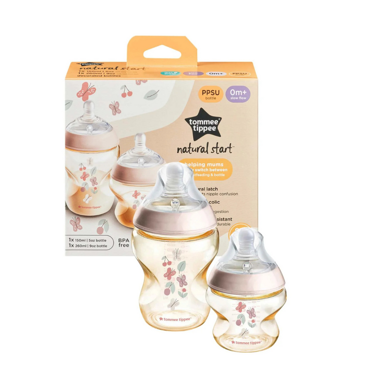 Tommee Tippee Natural Start PPSU Bottle Newborn Set (Pink)