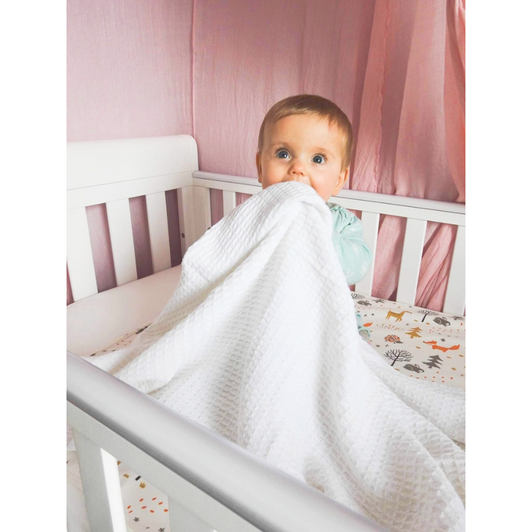 Akarana Baby Waffle Weave Baby & Toddler Blanket 100% Cotton