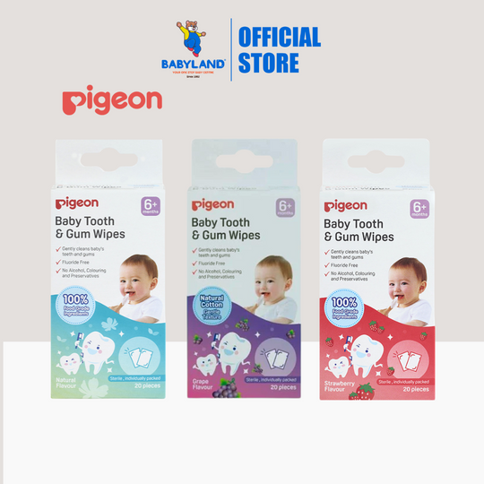 Pigeon Baby Tooth and Gum Wipes 20pcs (6m+)