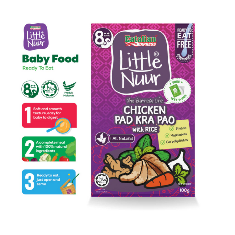 Eatalian Express Little Nuur Baby Food Stage 2 (8m+) | Makanan Bayi Bertekstur Lembut